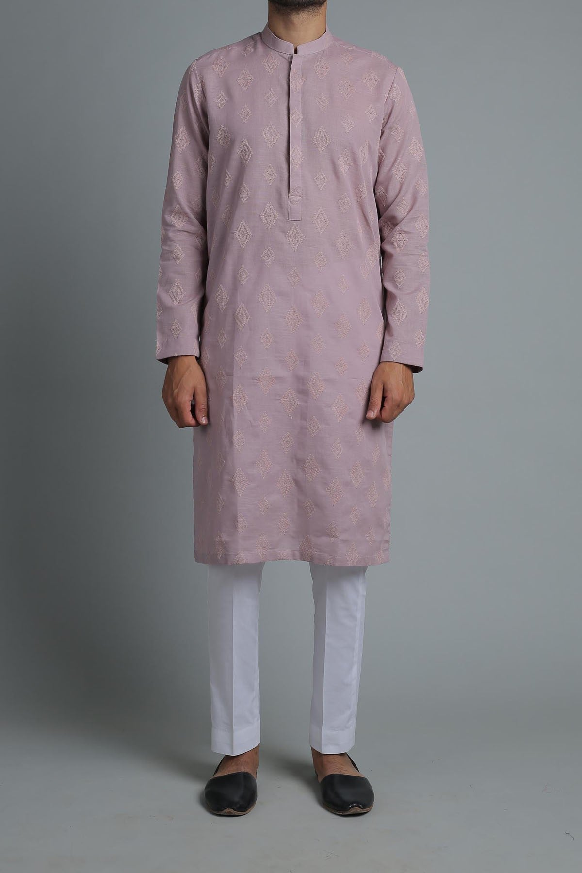 Dark Pink Printed kurta