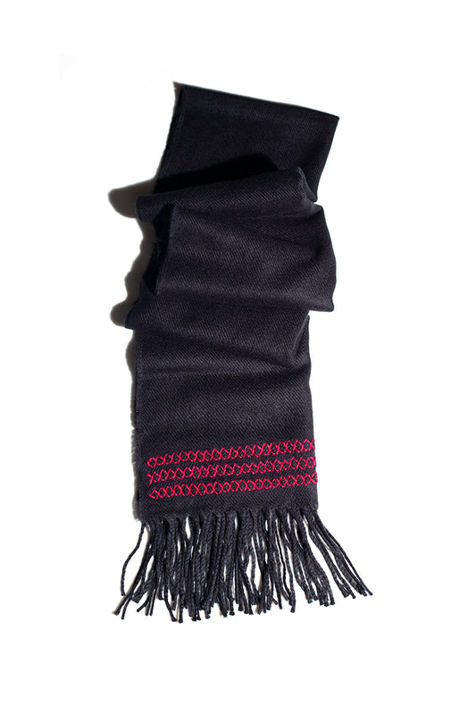 SCARF-BMS 019-BLCK-BLU - shop at Bareezeman