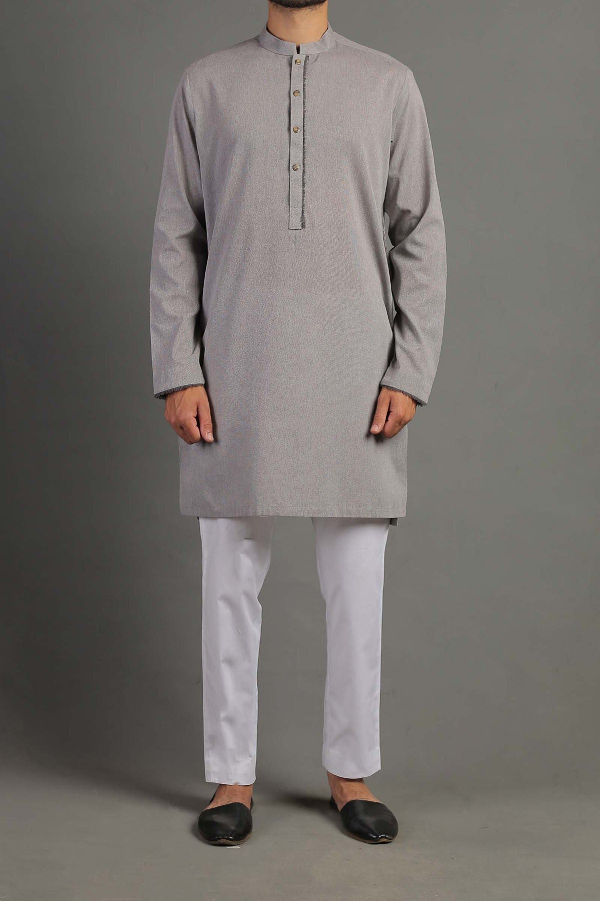 Handmade Kurta - Dark Grey