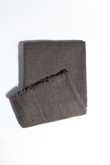 YAK WOOL SHAWL BROWN - shop at Bareezeman