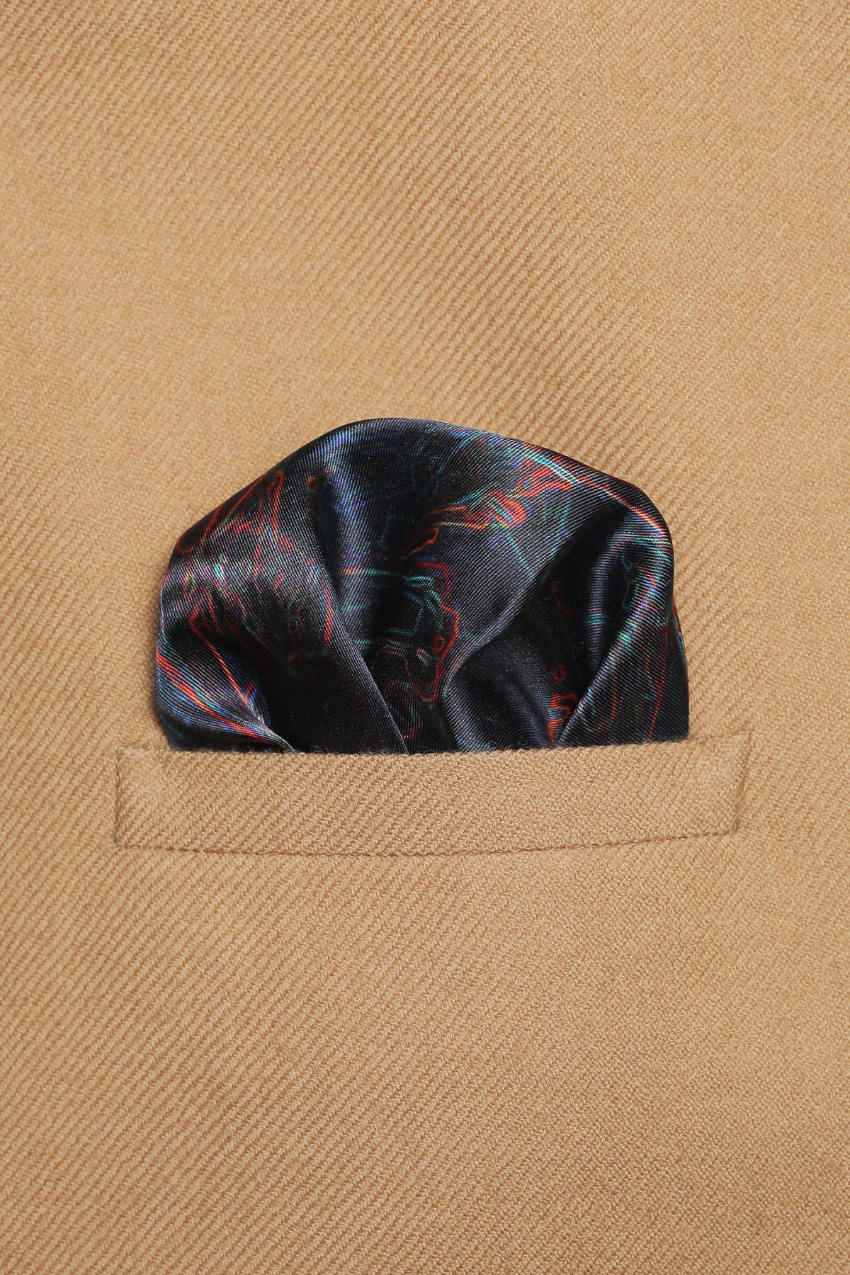 Silk Pocket Squares - Black