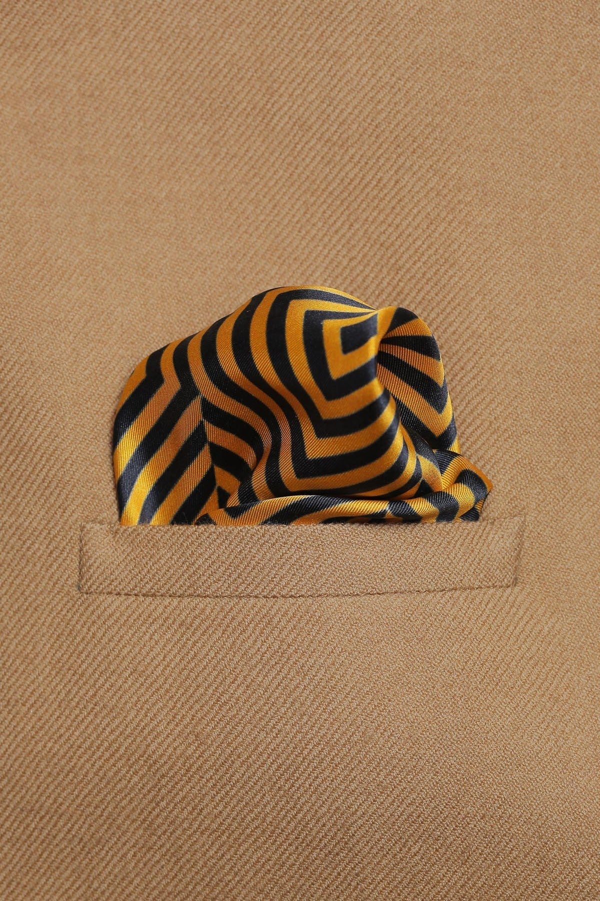 SILK POCKET SQUARE  STRIPES