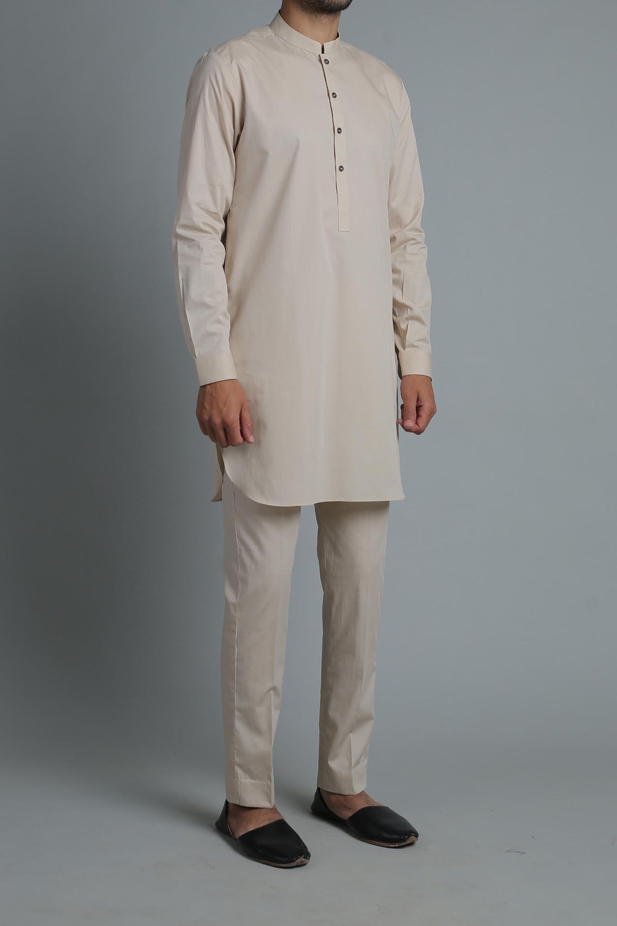 SHORT KURTA TROUSER BEIGE