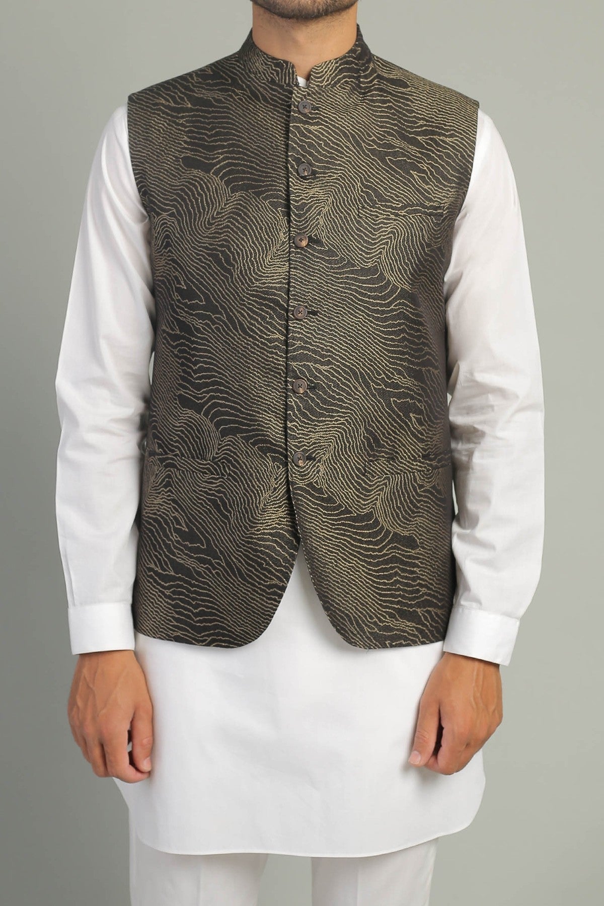 EMBROIDERED KURTA TROUSER BLACK