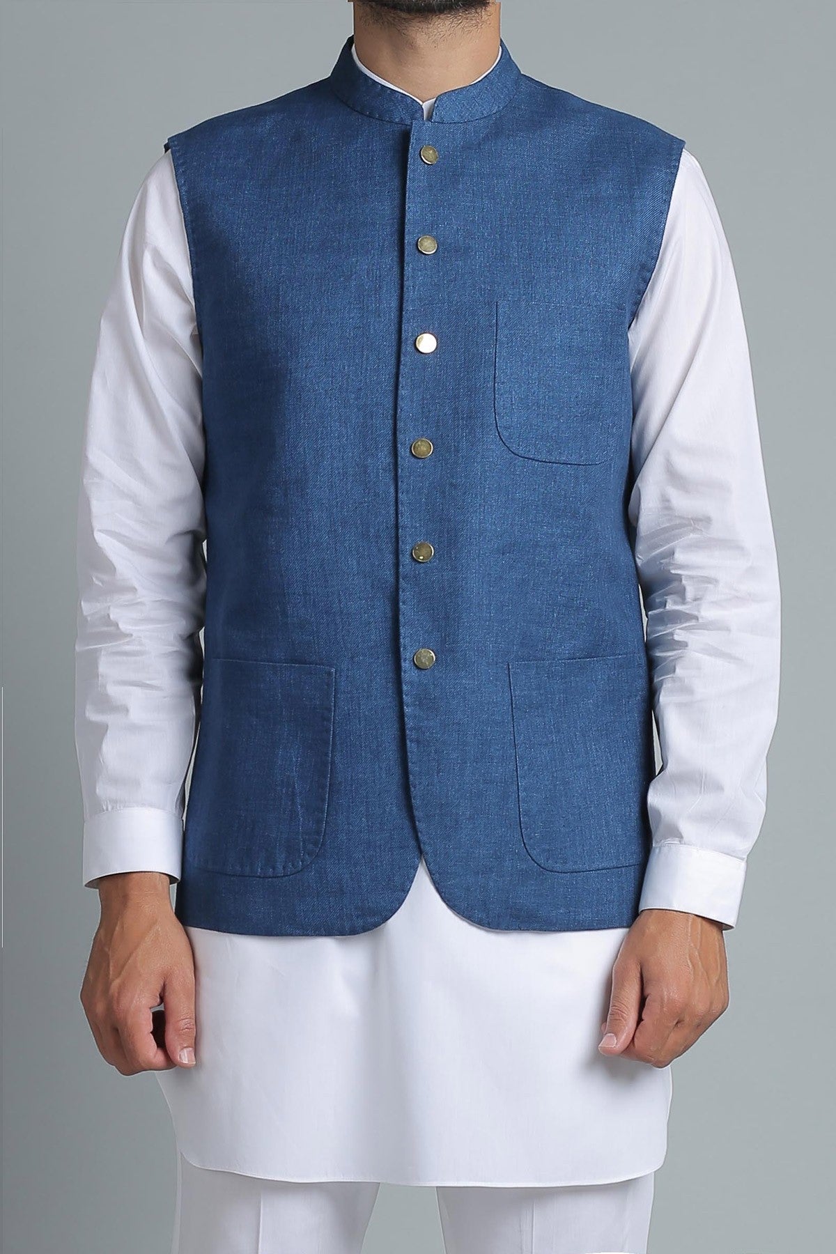 Italian Solbiati Waistcoat - Blue