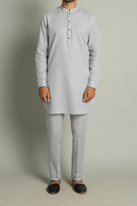 SHORT KURTA TROUSER GEY