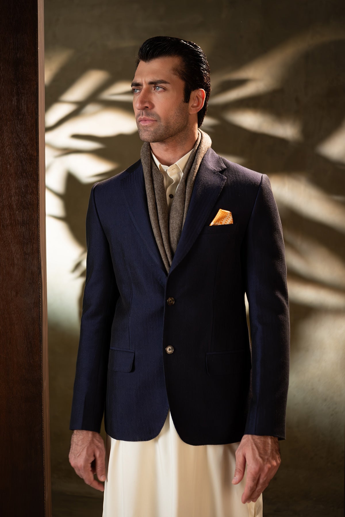 HANDLOOMED-BLAZER-BLUE - shop at Bareezeman