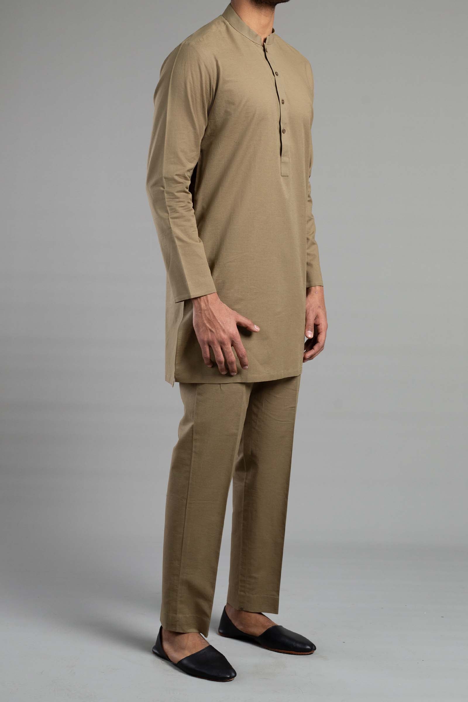 KURTA TROUSER GREEN - shop at Bareezeman