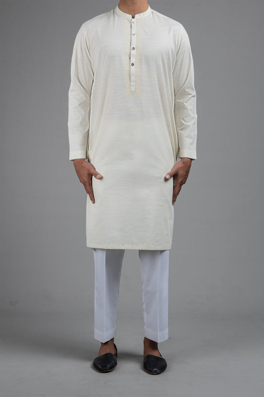 EMBROIDERED KURTA LIGHT GREEN
