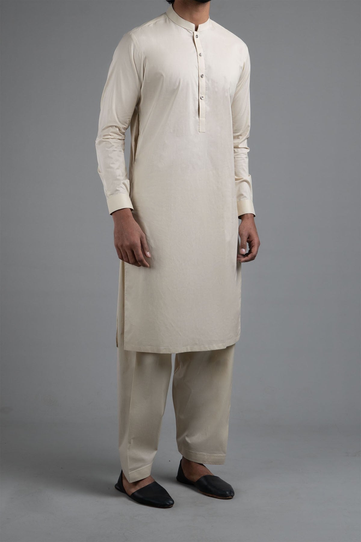 KAMEEZ SHALWAR BEIGE - shop at Bareezeman