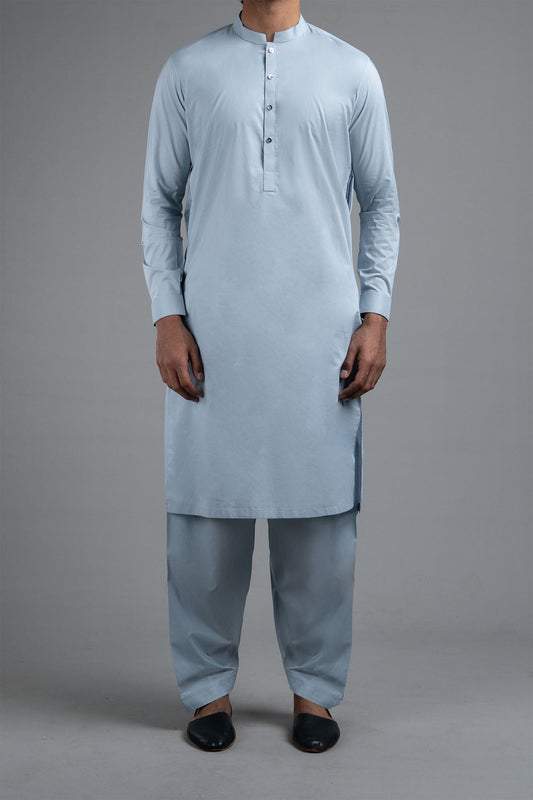 KAMEEZ SHALWAR GREY - shop at Bareezeman