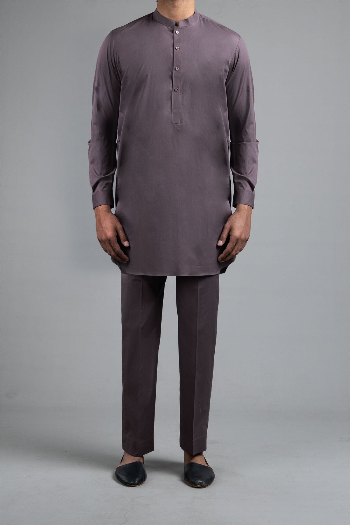 SHORT KURTA TROUSER BROWN