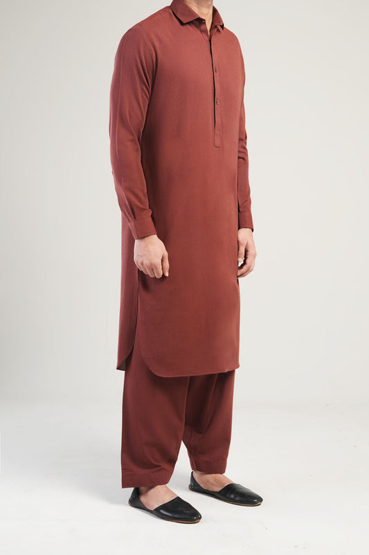 Shalwar Kameez-KSL002405-Maroon