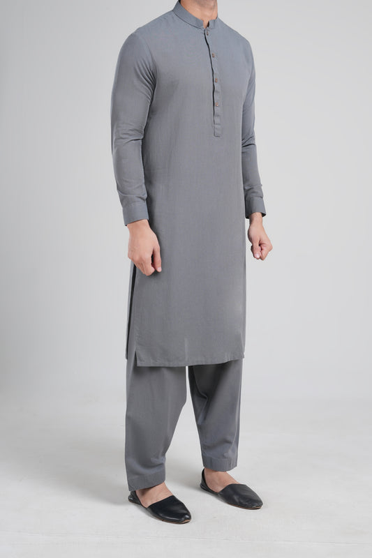 Shalwar Kameez-KSL002408-Grey