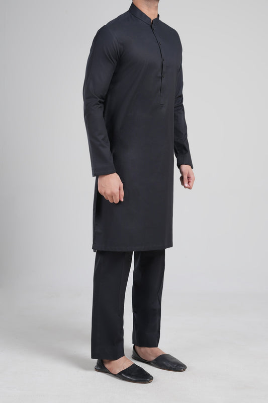 KURTA TROUSER BLACK - shop at Bareezeman