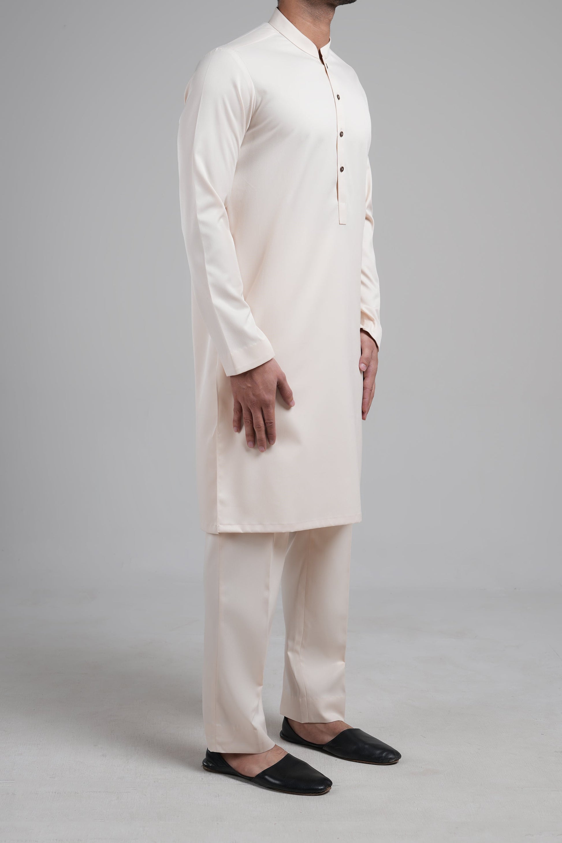 KURTA TROUSER LIGHT BEIGE - shop at Bareezeman