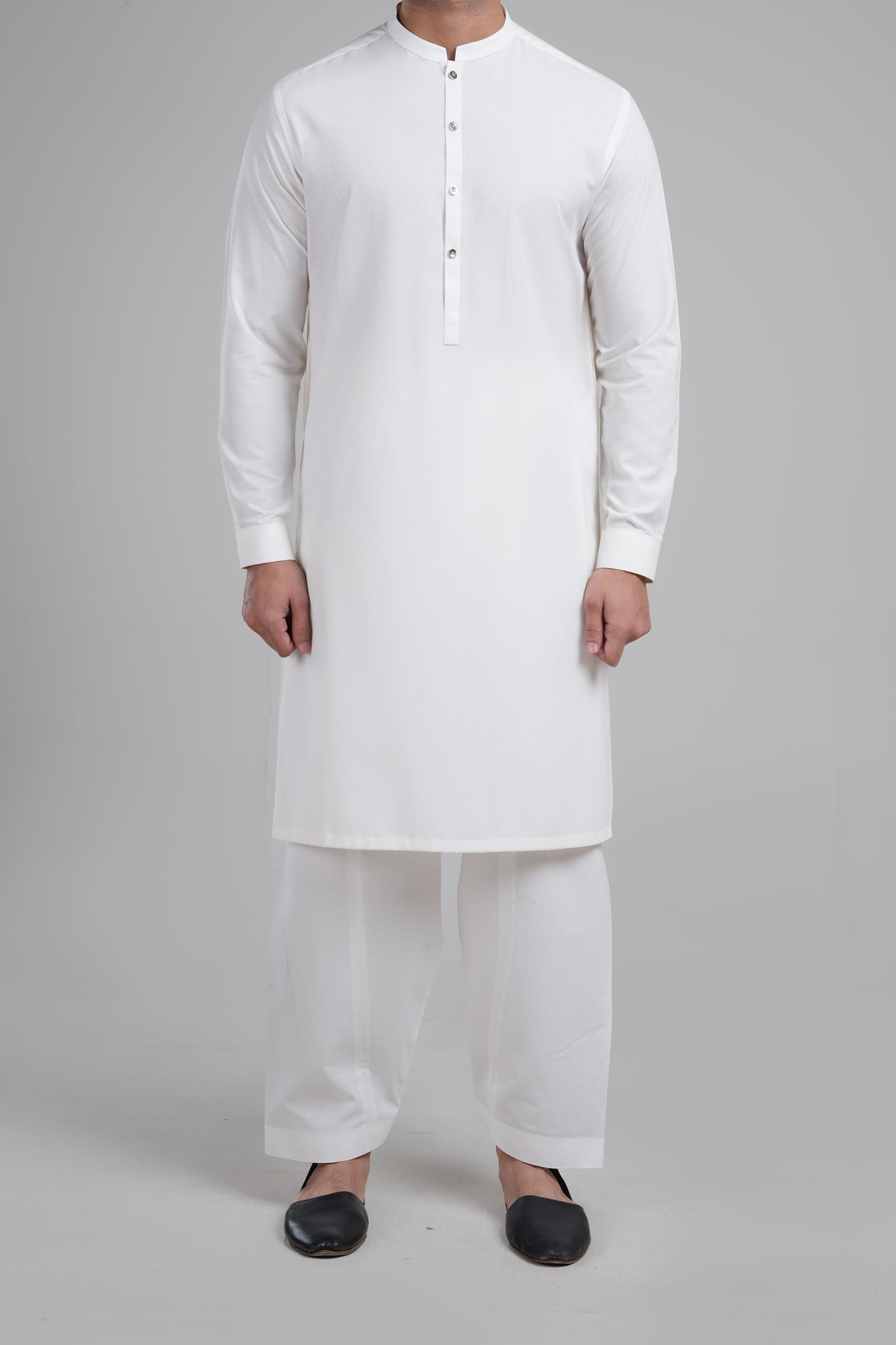 SHALWAR KAMEEZ WHITE - shop at Bareezeman