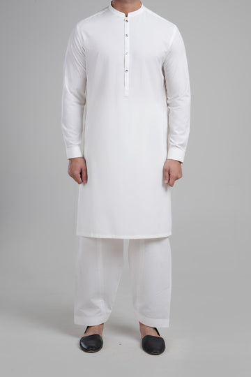 SHALWAR KAMEEZ WHITE - shop at Bareezeman