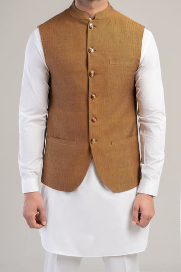 Waistcoat-WCH002403-MUSTARD