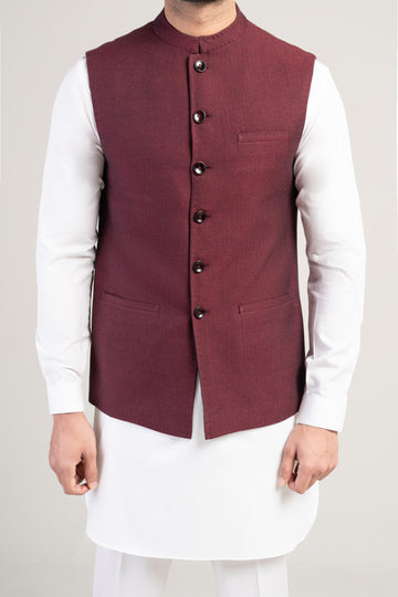 Waistcoat-WCH002406-MAROON