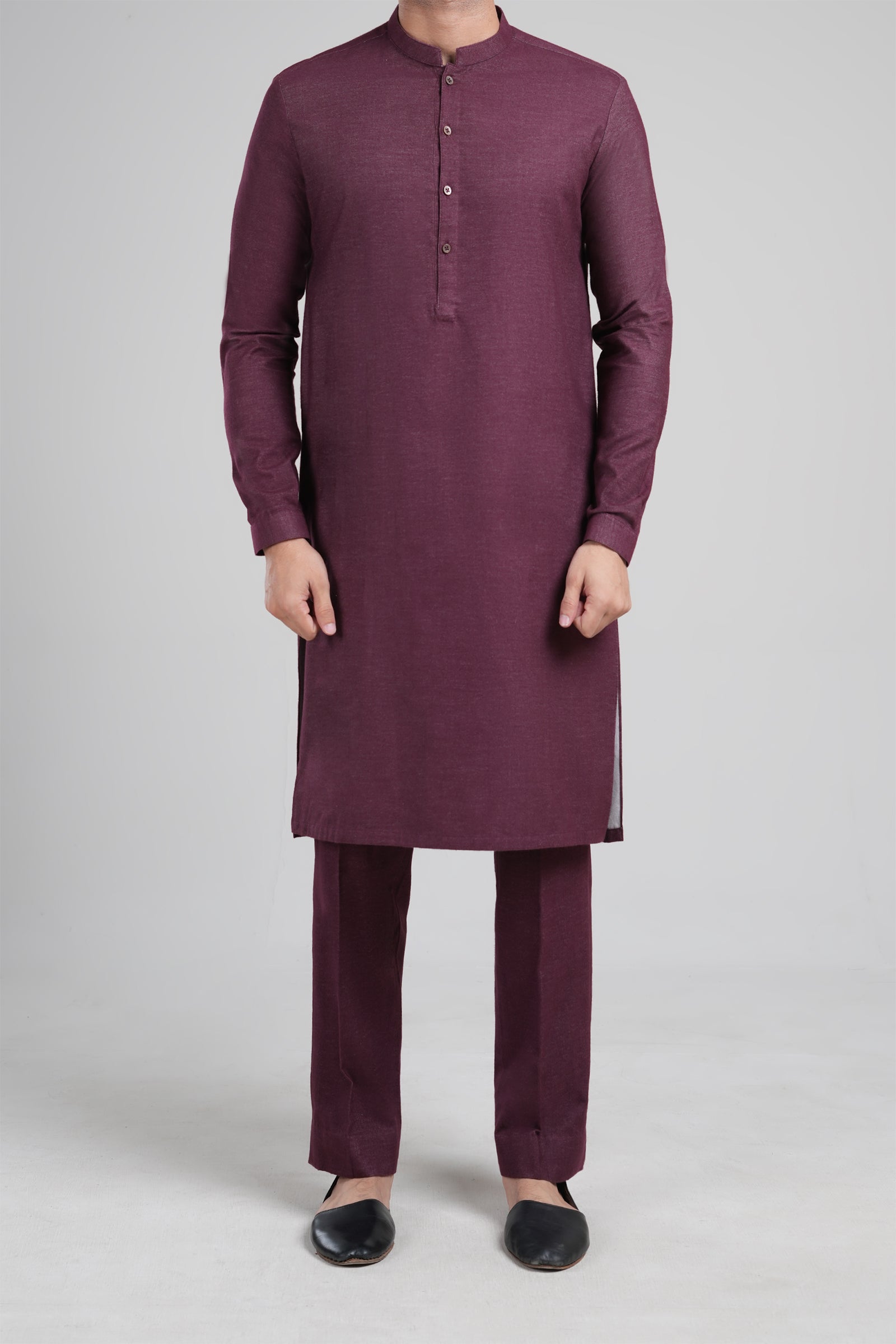 KURTA TROUSER MAROON