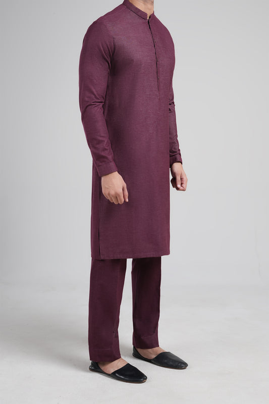 Kurta Trouser-BK002403-Maroon