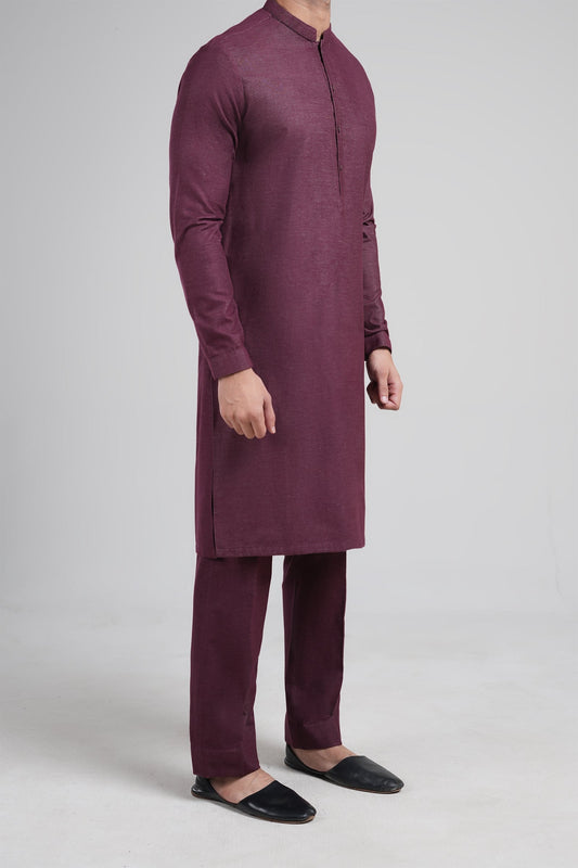 KURTA TROUSER MAROON