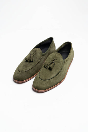 Belgiam Loafer-BL01E1S24-03-Olive