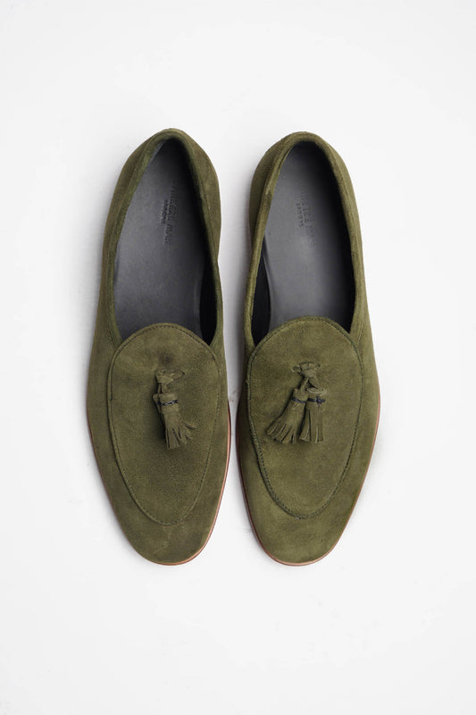 Belgiam Loafer-BL01E1S24-03-Olive