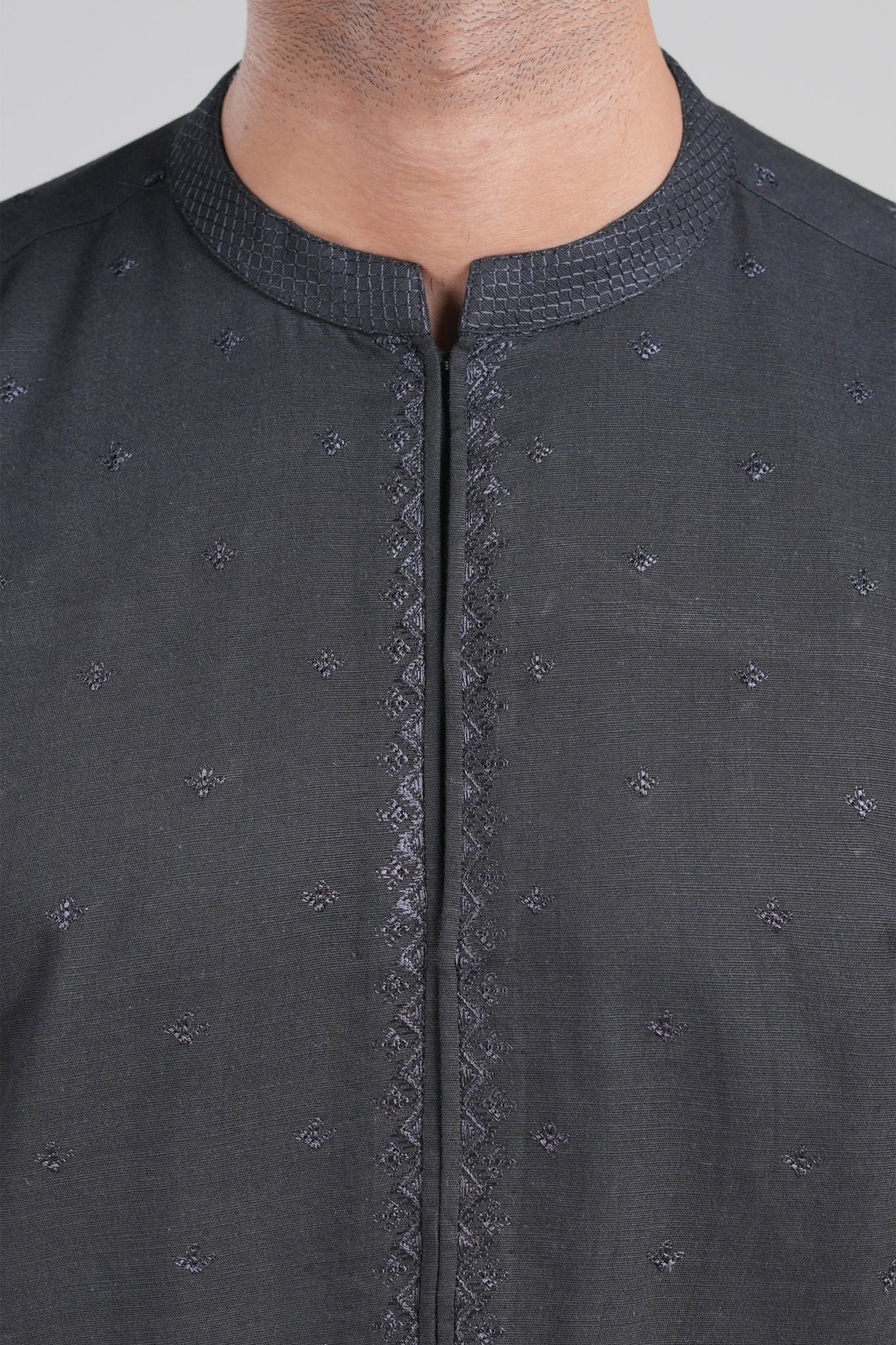 Embroidered Kurta-BMR-1780-Black