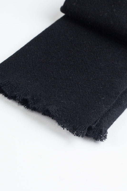 Mogolian Yak Wool Scarf-YSCW2403-Black