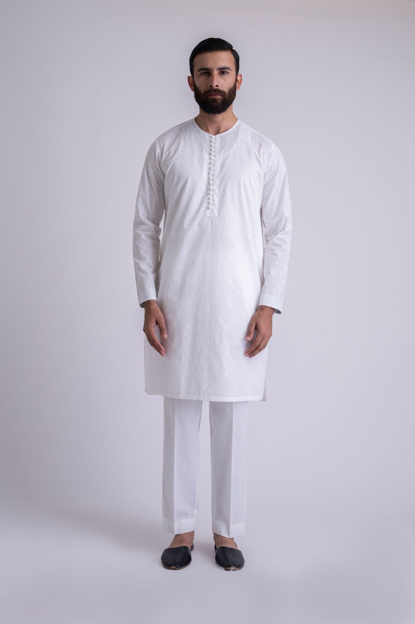 EMBROIDERED-KURTA-WHITE