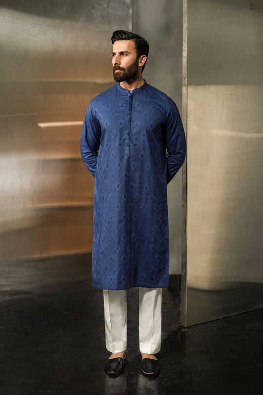 EMBROIDERED-KURTA-BLUE