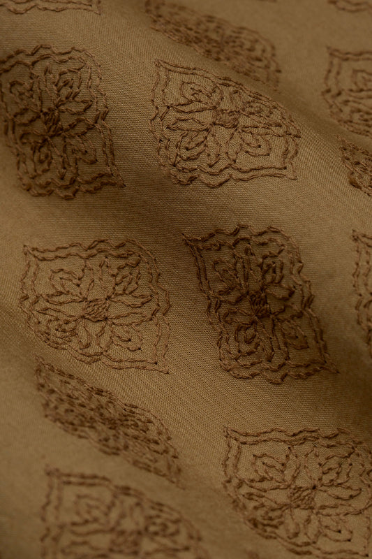 EMBROIDERED-UNSTITCHED-BMR1924R1-BROWN