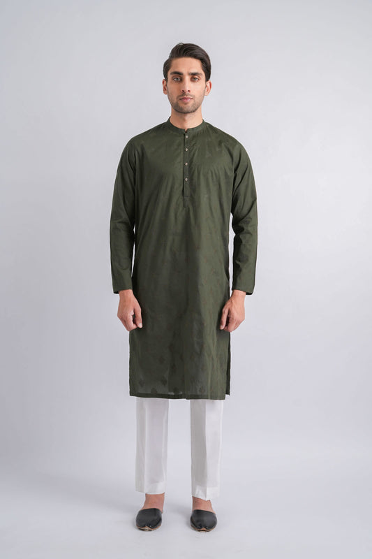 EMBROIDERED-KURTA-GREEN