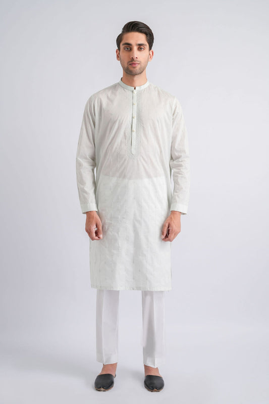 EMBROIDERED-KURTA-PISTA - shop at Bareezeman