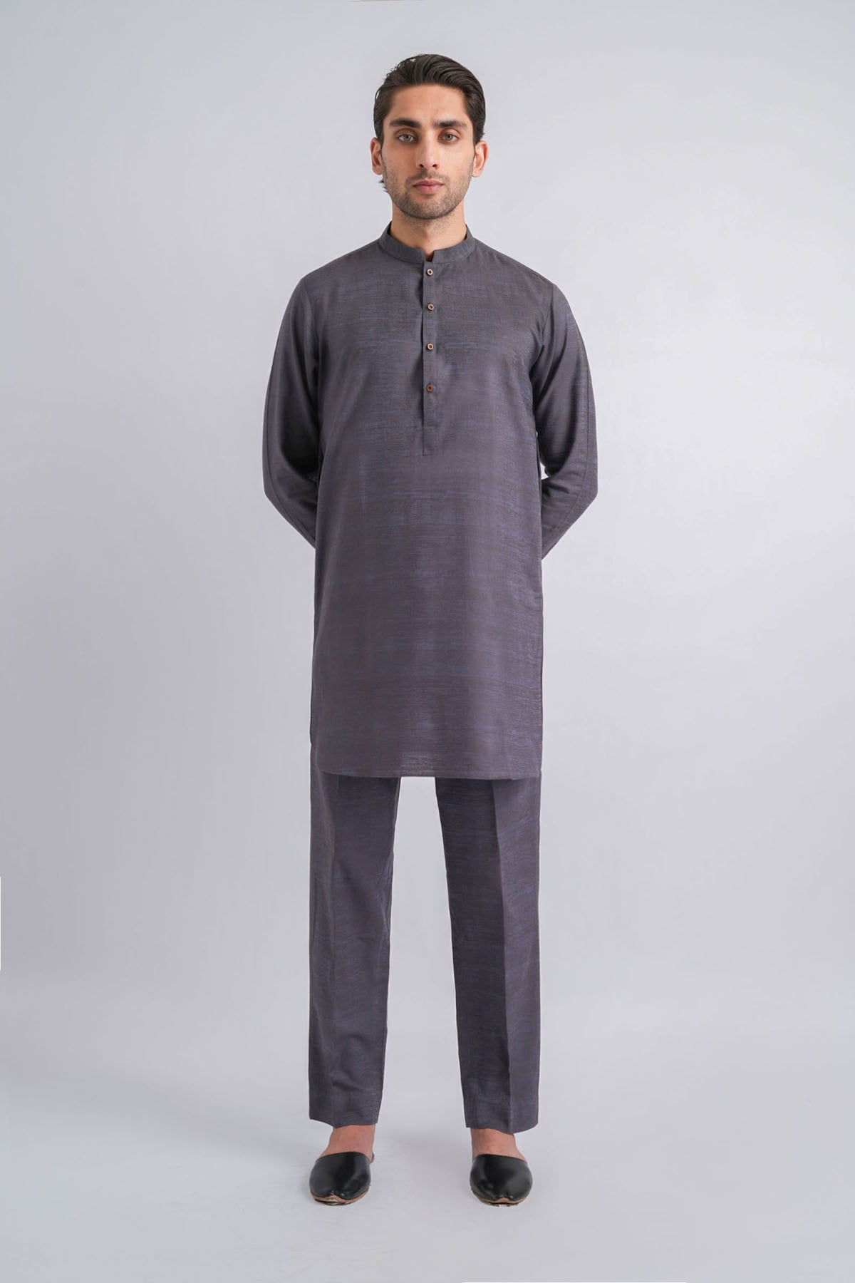 KURTA TROUSER-BLUE - shop at Bareezeman