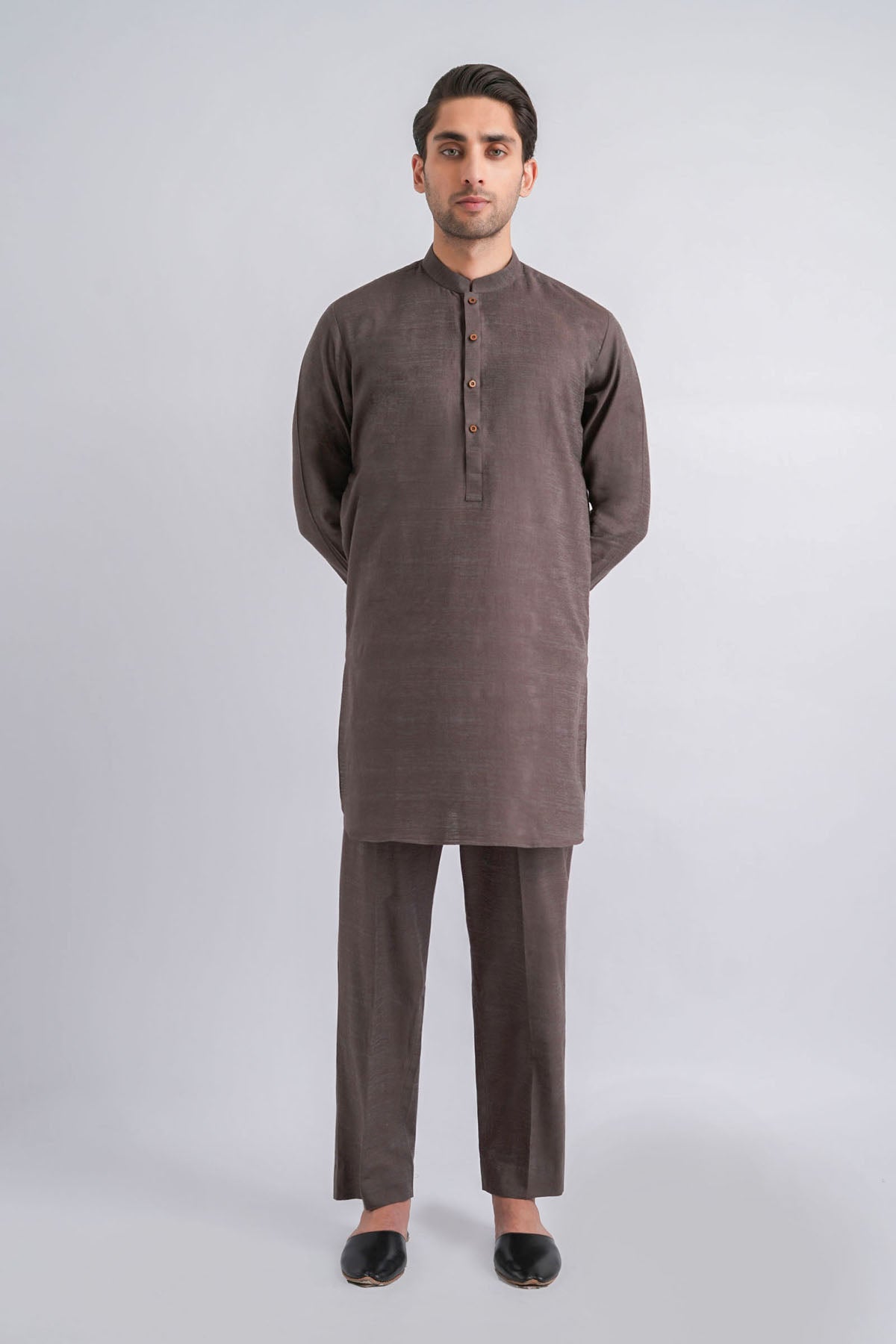 KURTA TROUSER-KTS2902-BROWN