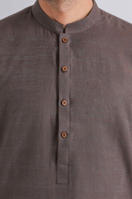 KURTA TROUSER-KTS2902-BROWN - shop at Bareezeman