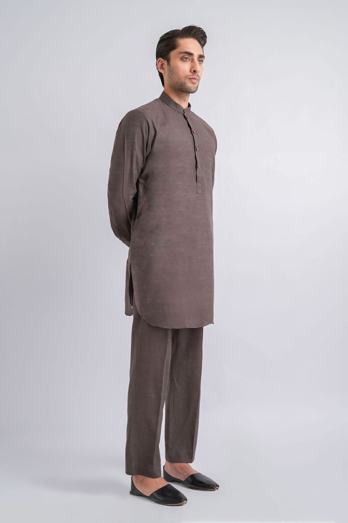 KURTA TROUSER-KTS2902-BROWN
