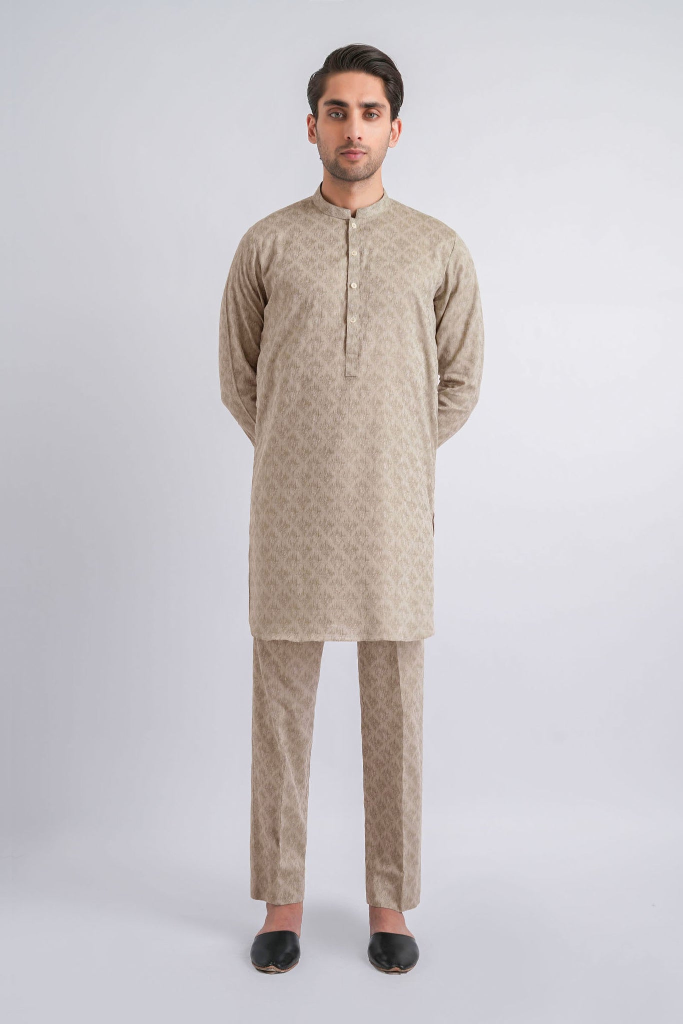 KURTA TROUSER-L-GREY