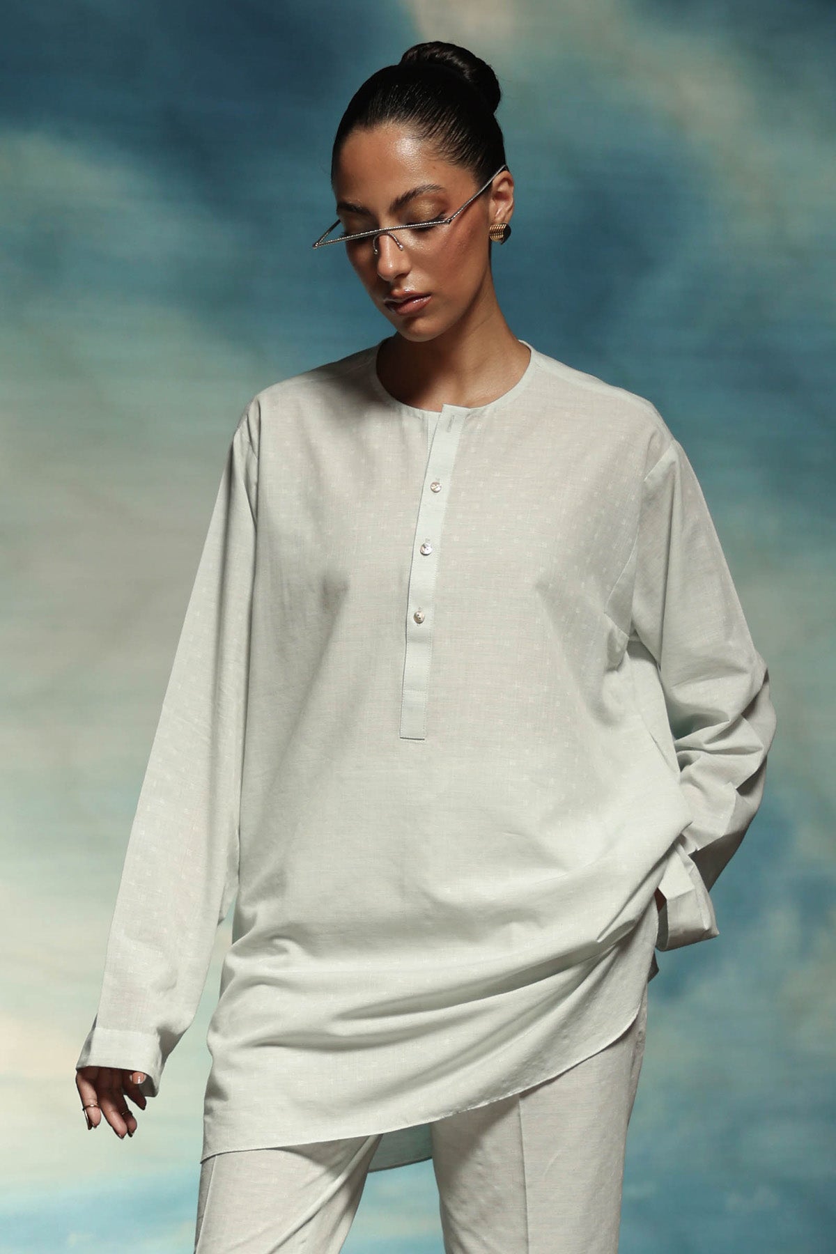 CO-ORD-SET-SKY-BLUE - shop at Bareezeman