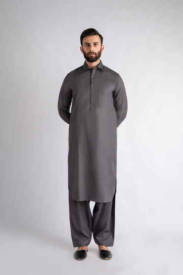 SHALWAR-KAMEEZ-GREY - shop at Bareezeman