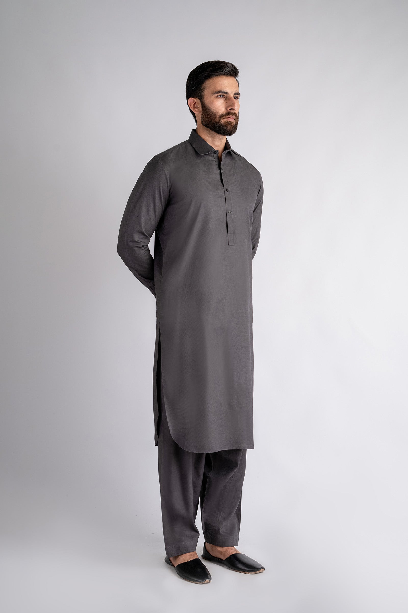 SHALWAR-KAMEEZ-GREY - shop at Bareezeman