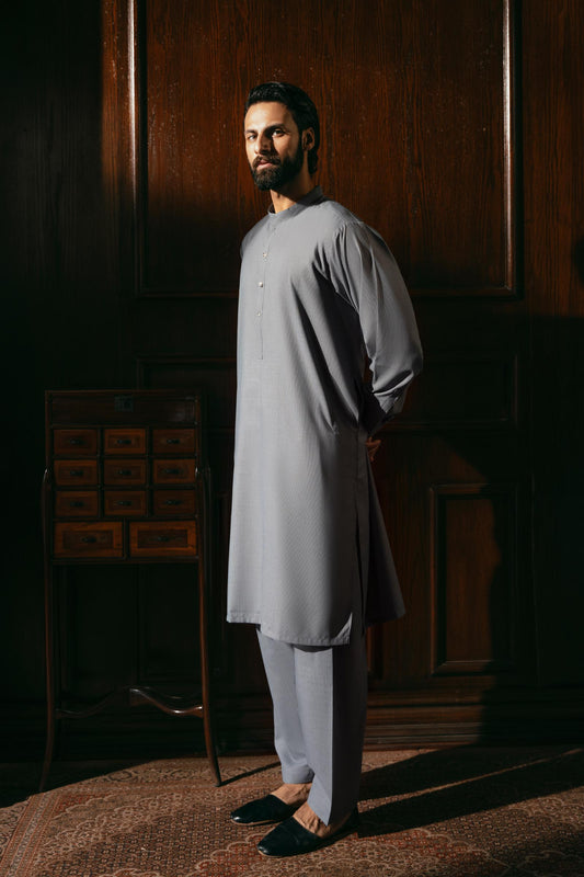 SHALWAR KAMEEZ-SLATE - shop at Bareezeman