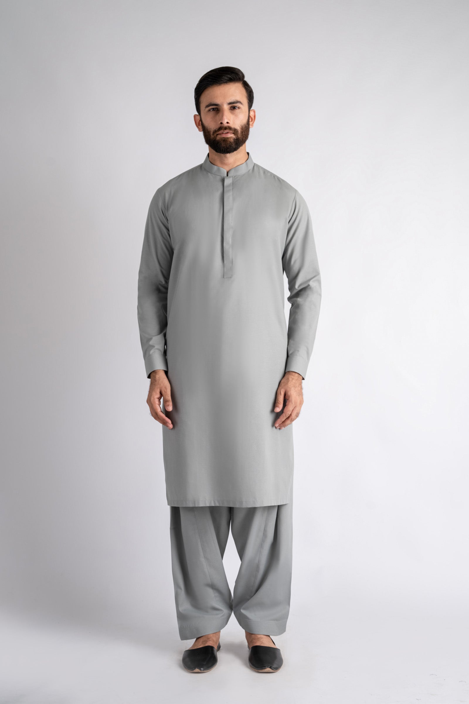 SHALWAR-KAMEEZ-L-GREY - shop at Bareezeman