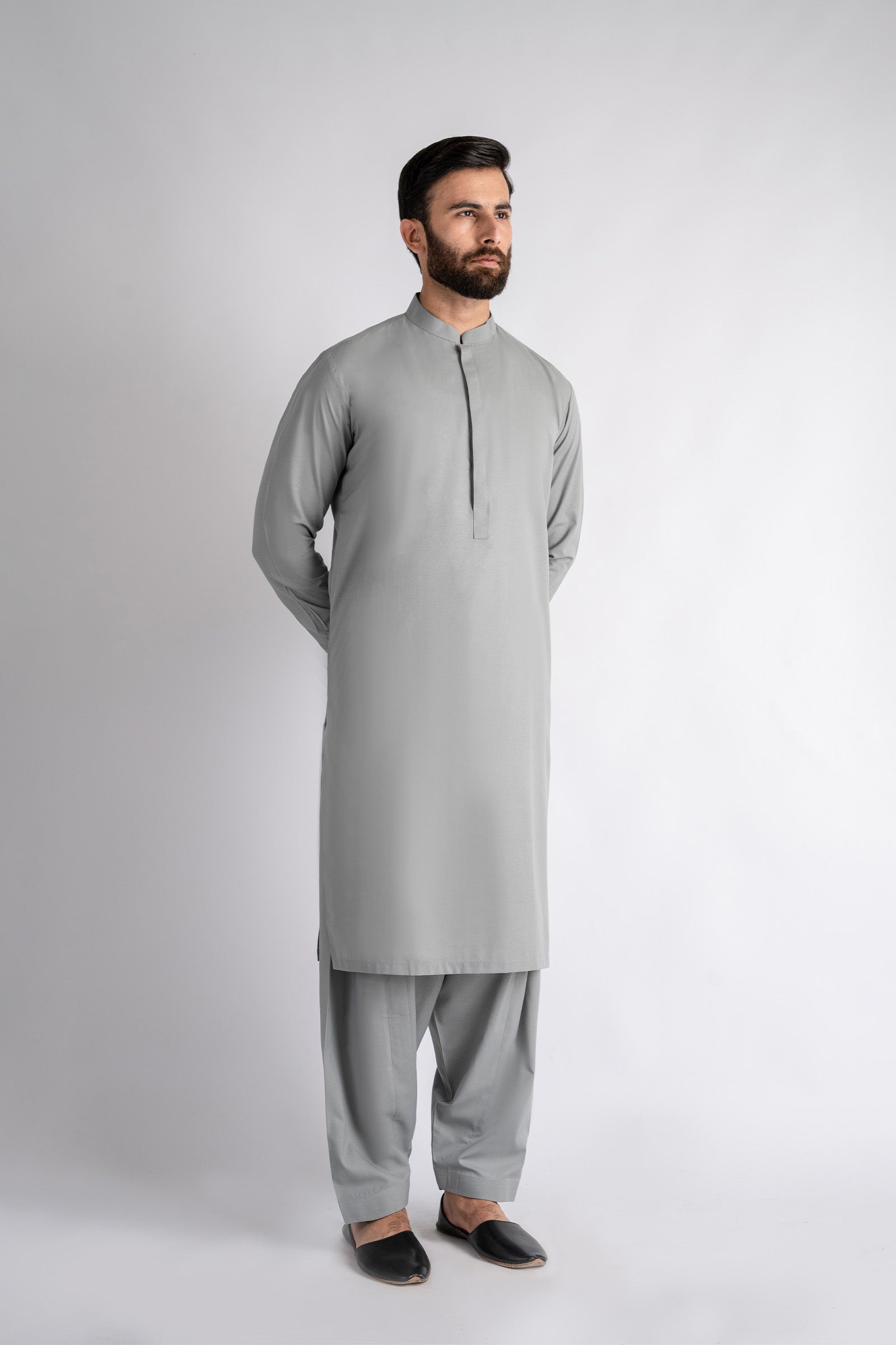 SHALWAR-KAMEEZ-L-GREY - shop at Bareezeman