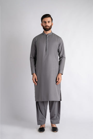 SHALWAR-KAMEEZ-GREY - shop at Bareezeman