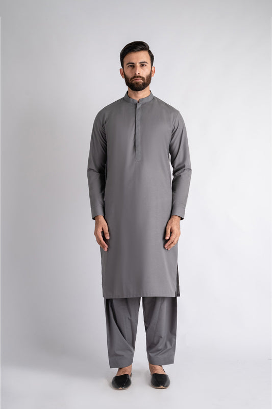 SHALWAR-KAMEEZ-GREY - shop at Bareezeman
