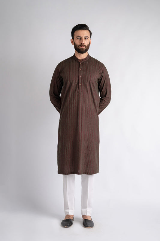 EMBROIDERED-KURTA-MAROON